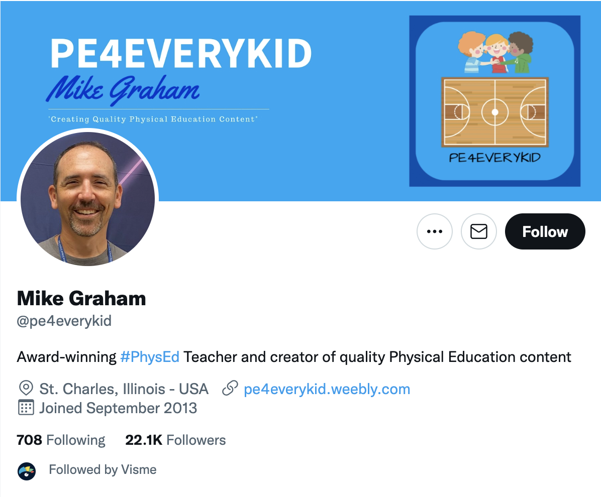 A screenshot of Mike Graham's Twitter profile
