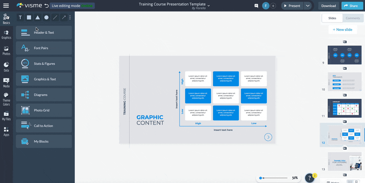 Training content- adding visuals
