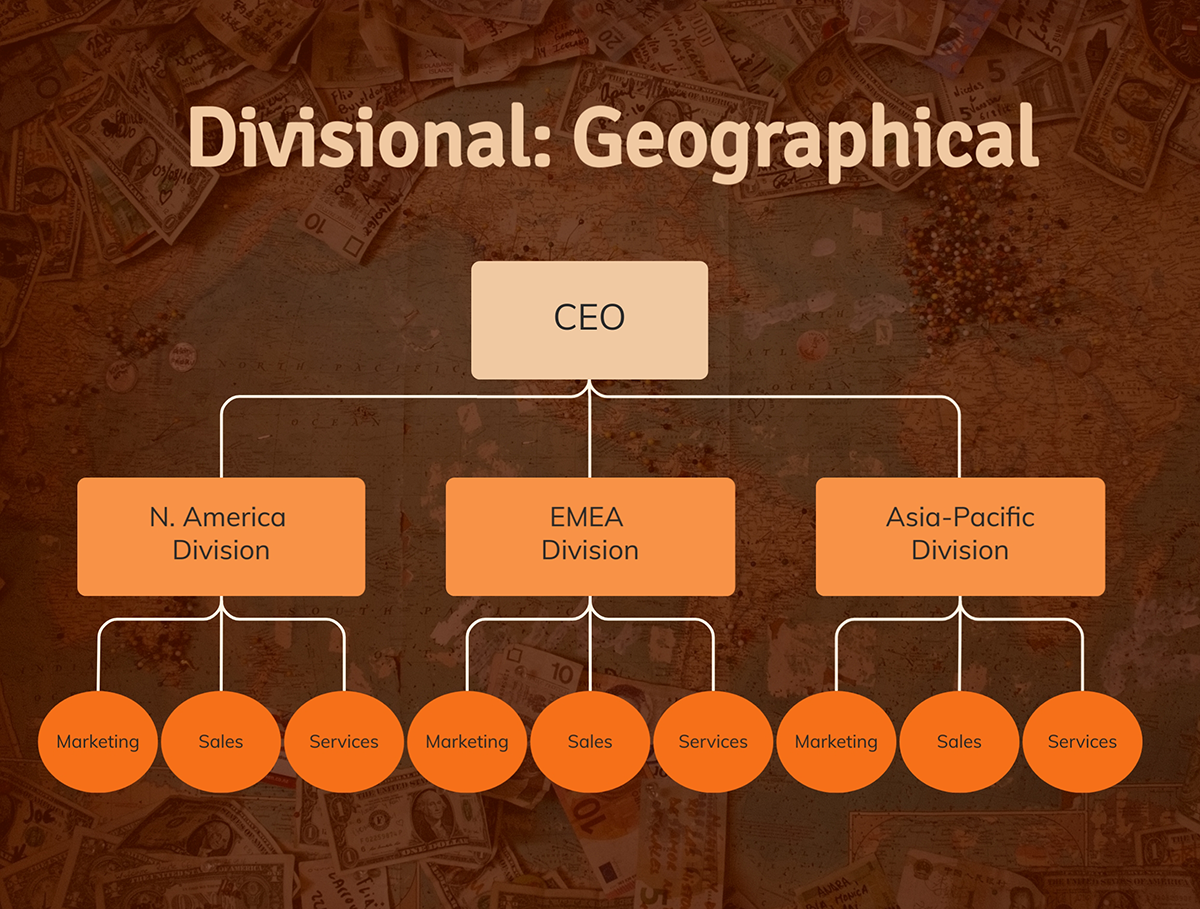 Organizational Structure - Geographical Divisional Structure