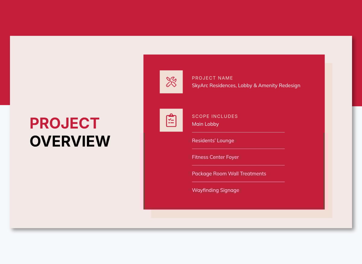 How to create a successful project presentation - Project overview