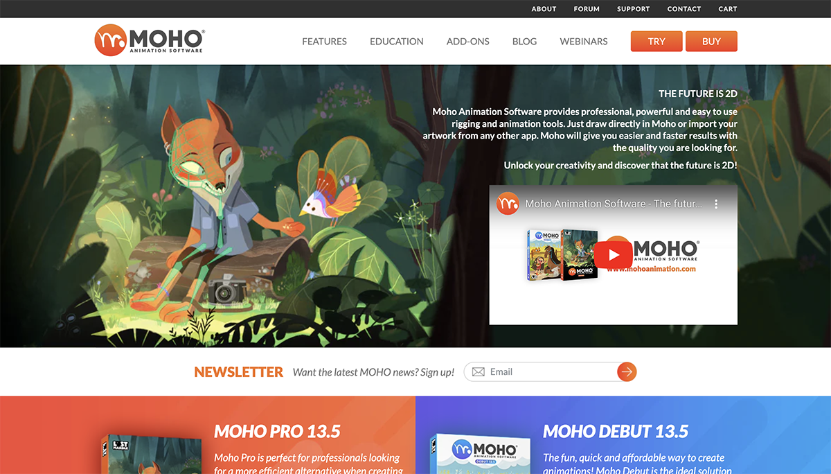 animation software -Moho animation home page