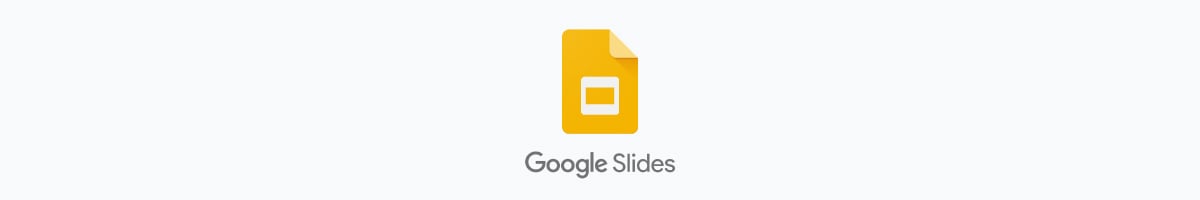 The Google Slides logo against a white background