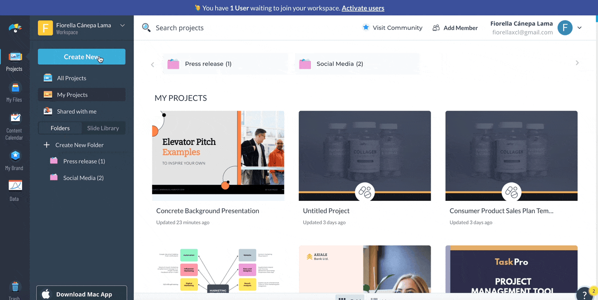 timeline presentation template - Create your timeline