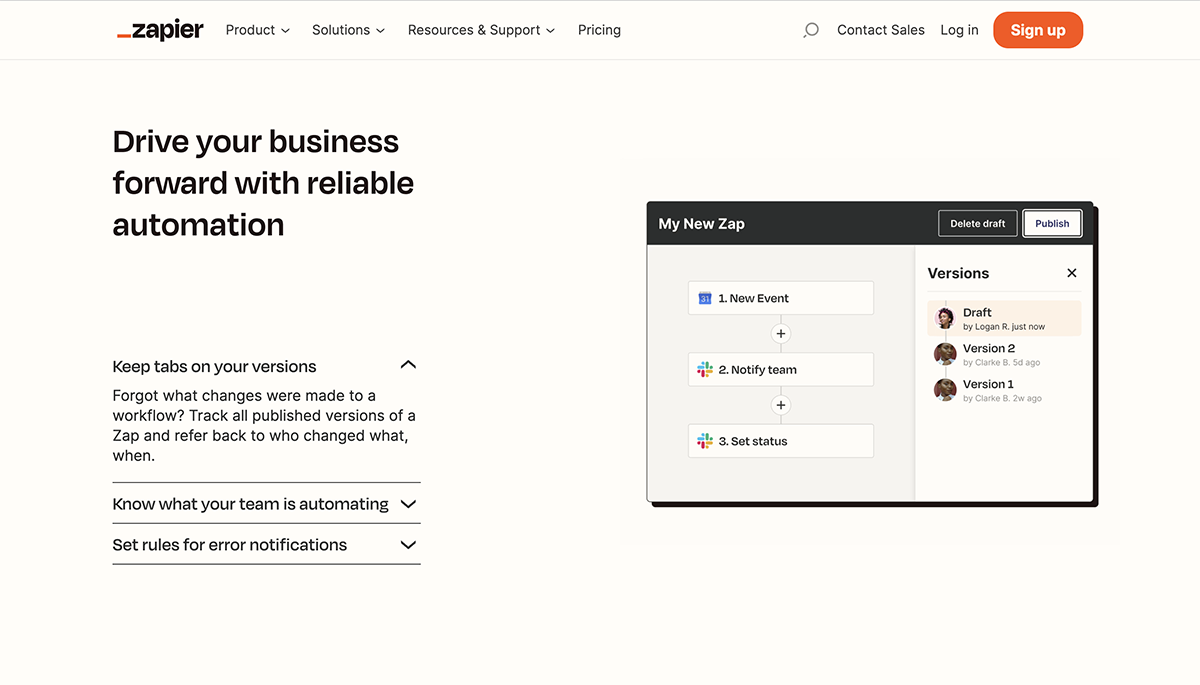 time management tools - Zapier automation