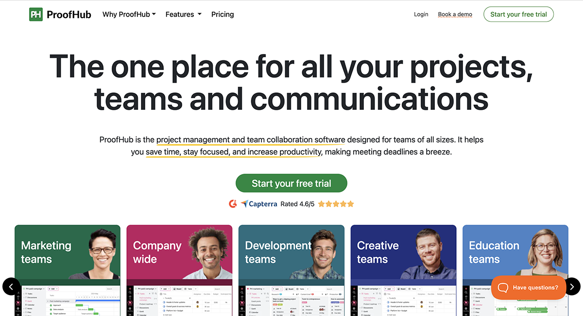 ProofHub Top Time Management Tools Apps