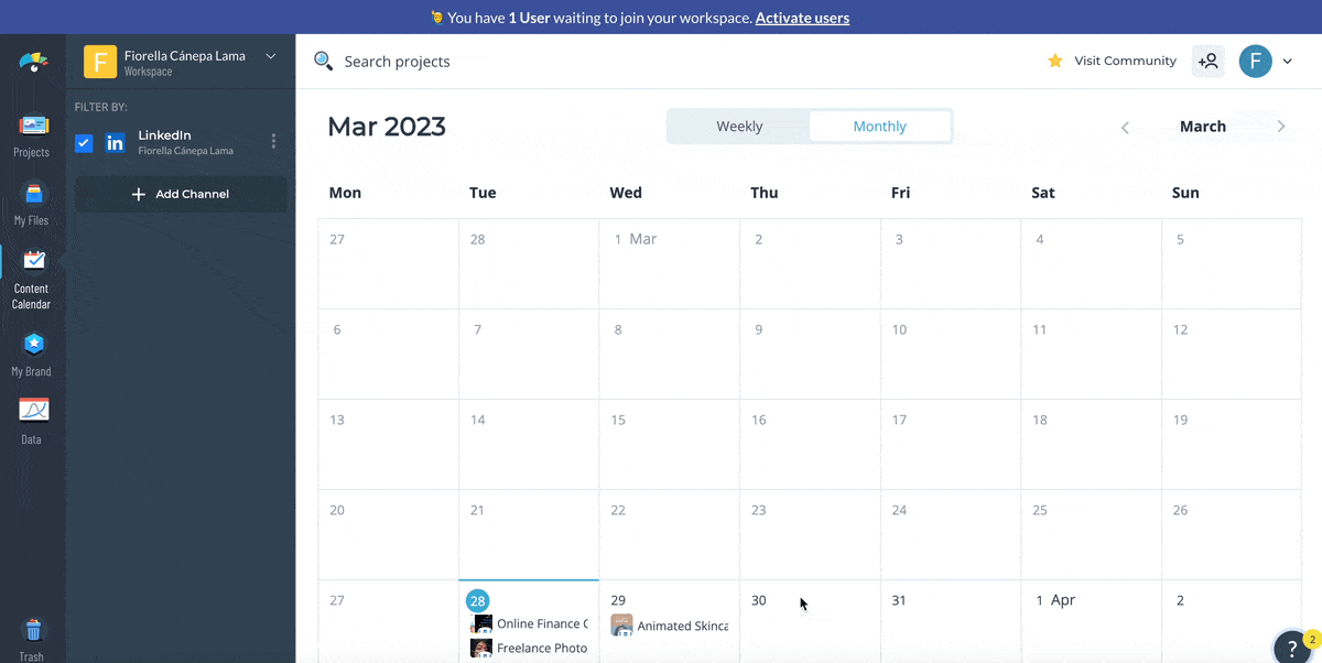 Schedule Your Posts in Visme