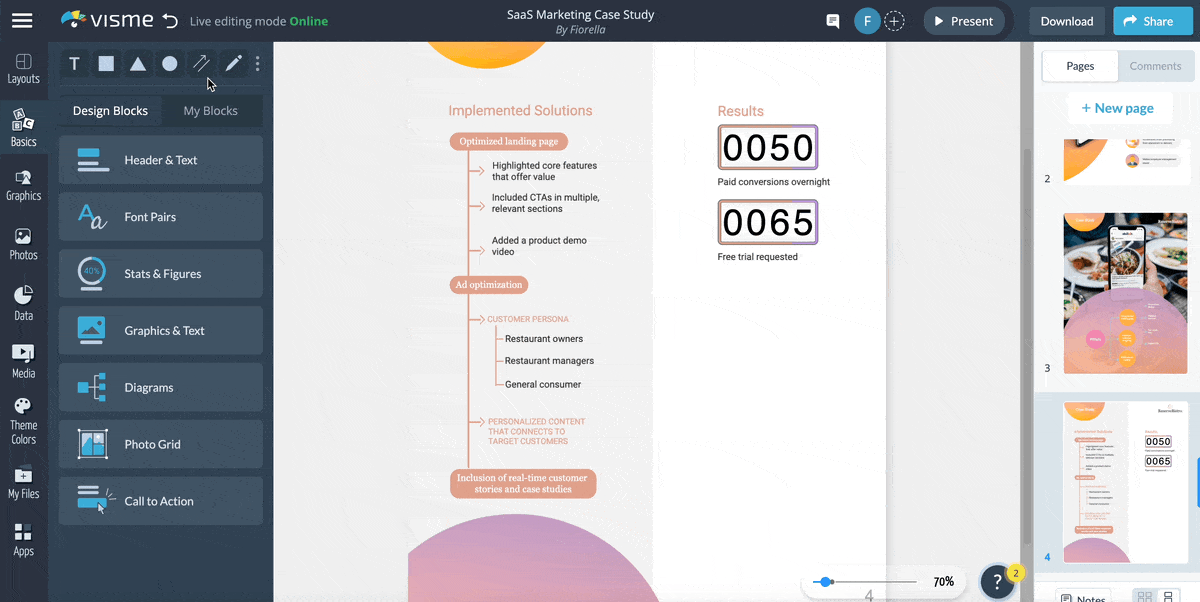 what is a lead magnet - adding charts and graphs
