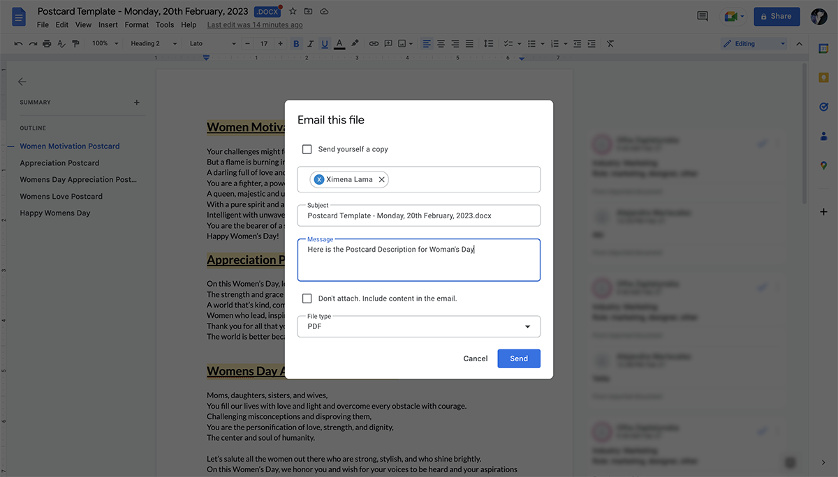 4. In the popup, fill in all the necessary fields.