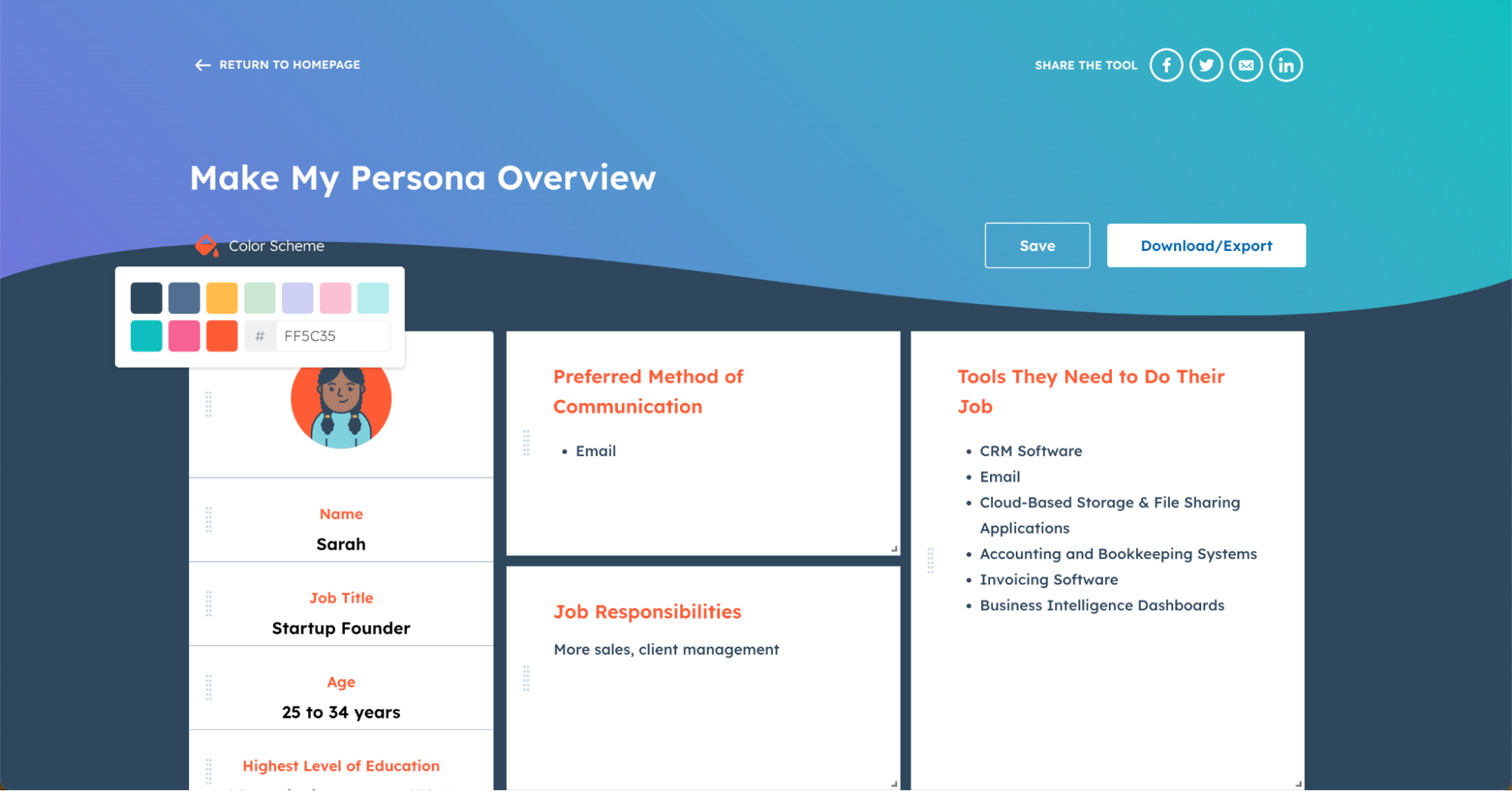 Hubspot Buyer Persona