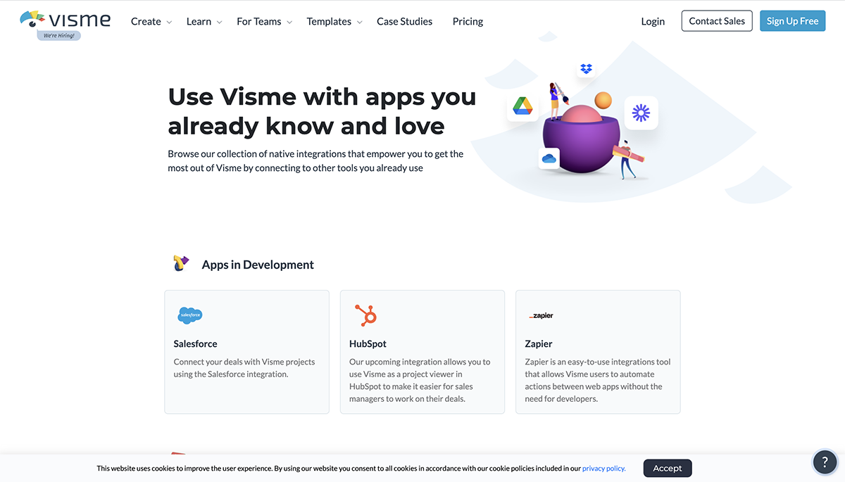 Visme integrations