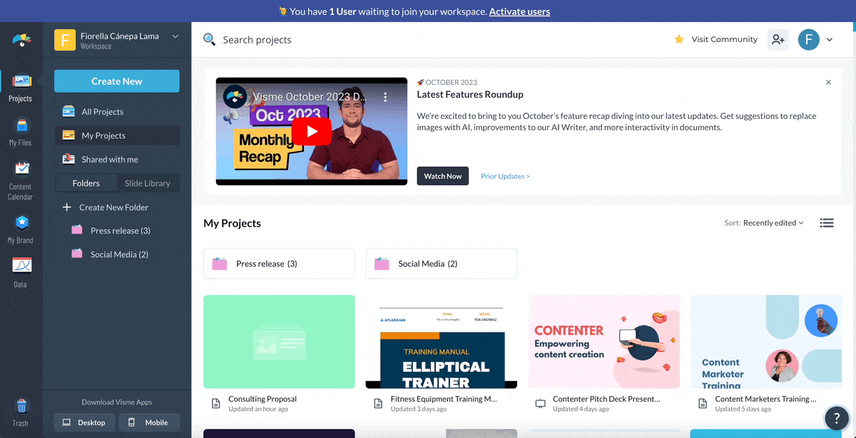 Select Premade Templates
