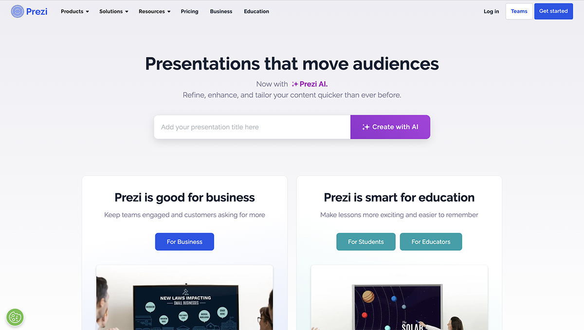 Best Presentation Software Prezi