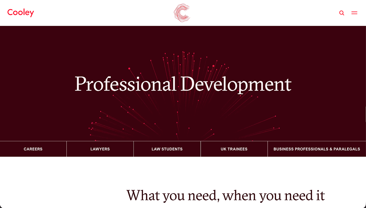training and development - Cooley