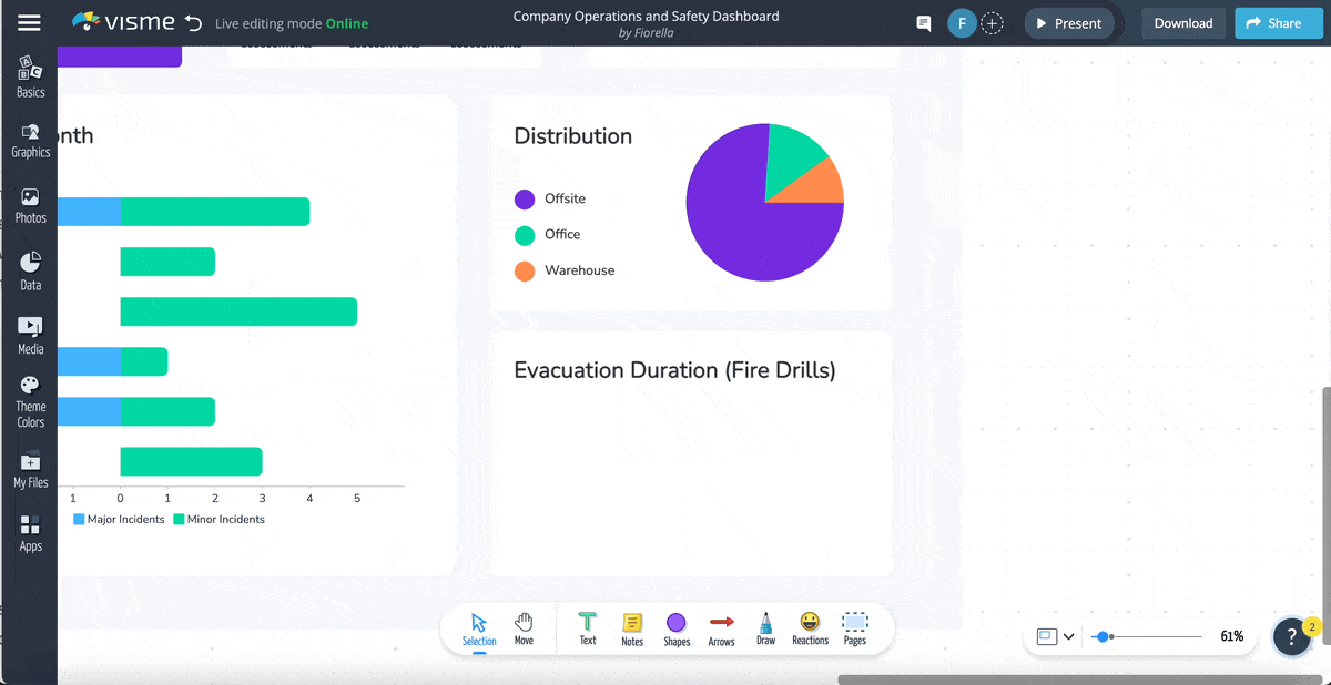 a GIF of adding or customizing data visualizations