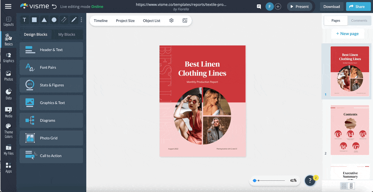 a GIF of the flipbook effect.