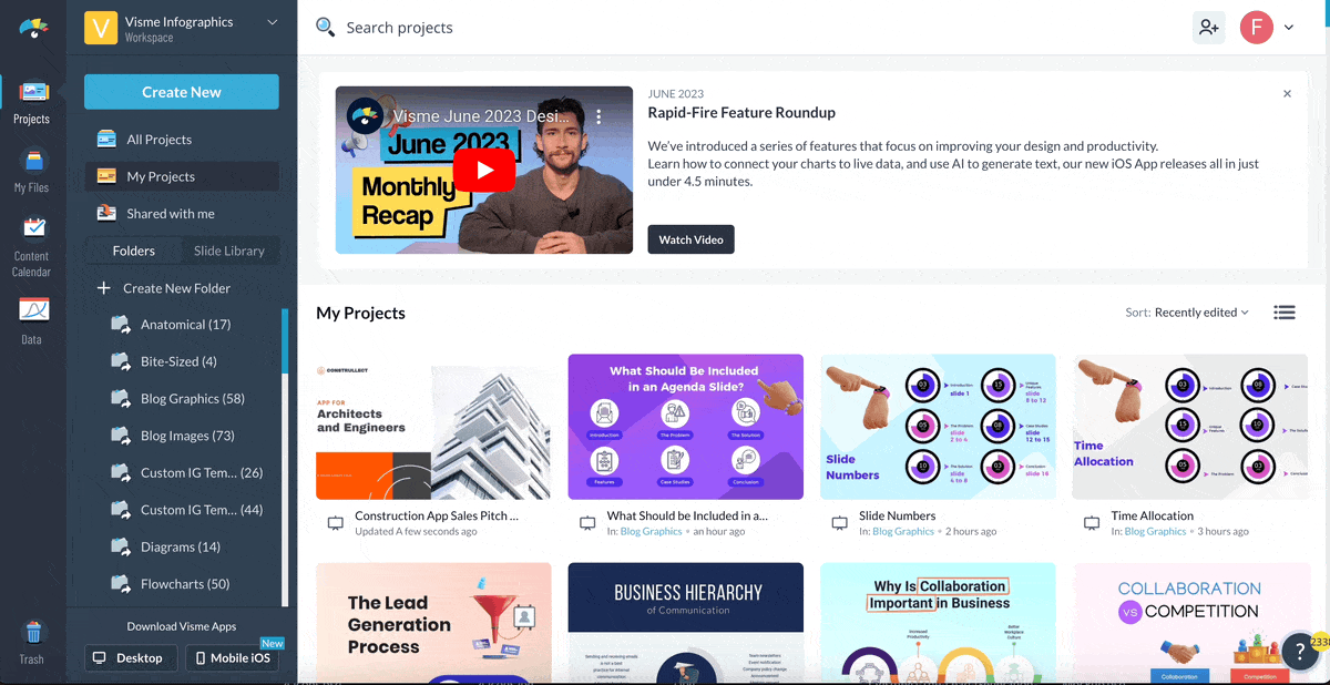 Open a Blank Template or Use Predesigned Templates