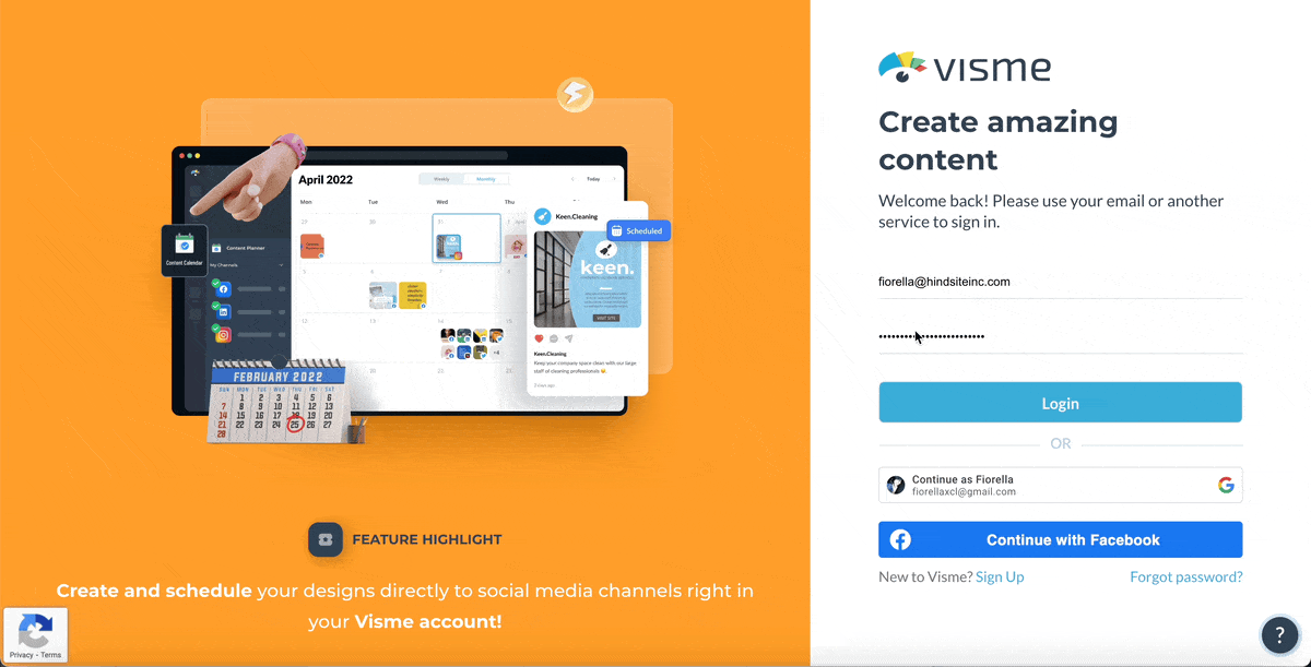 presentation outline - log in and choose a template