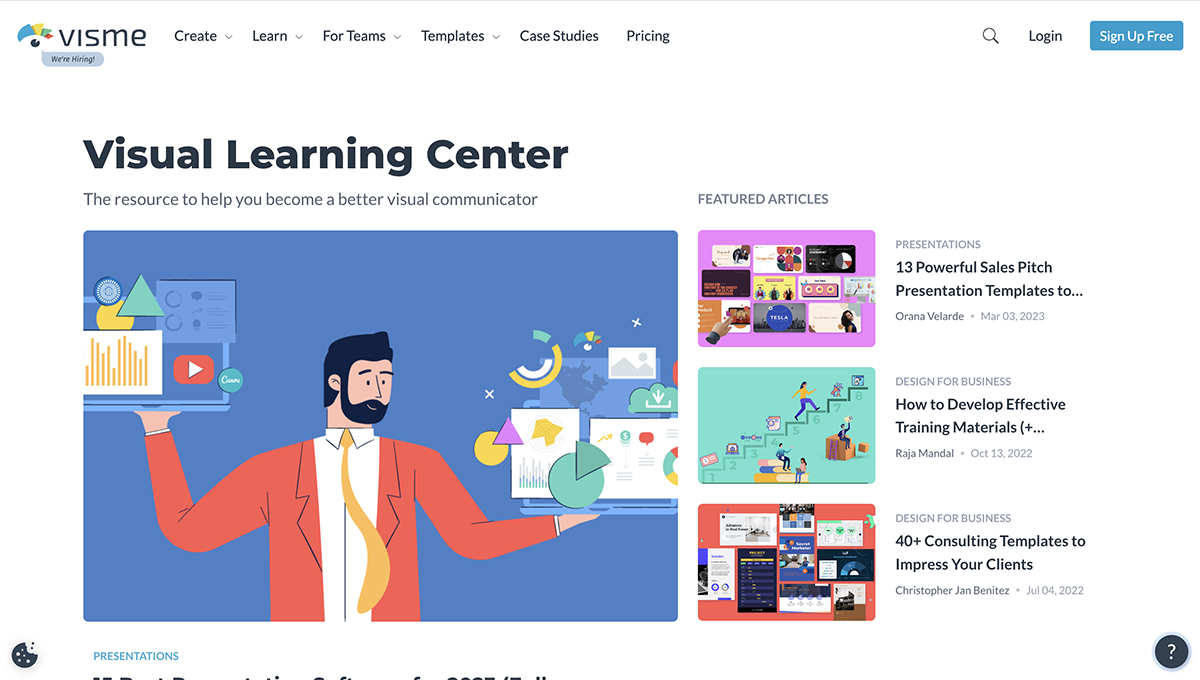 Social selling tools- Visme's blog
