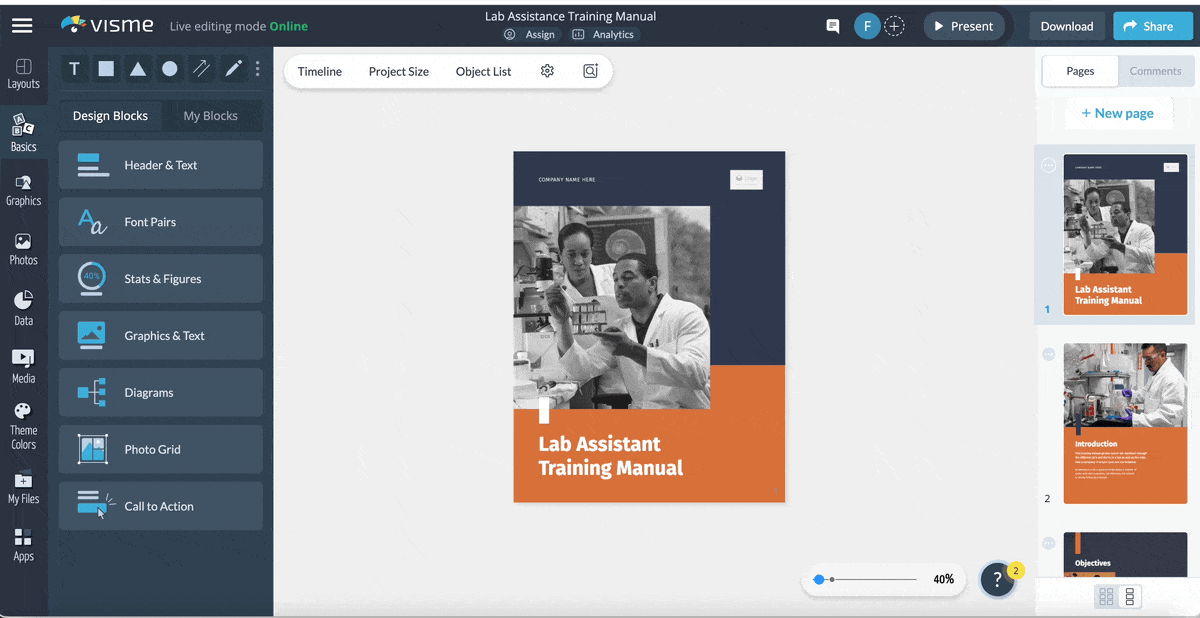 A GIF of downloading content in SCORM or xAPI