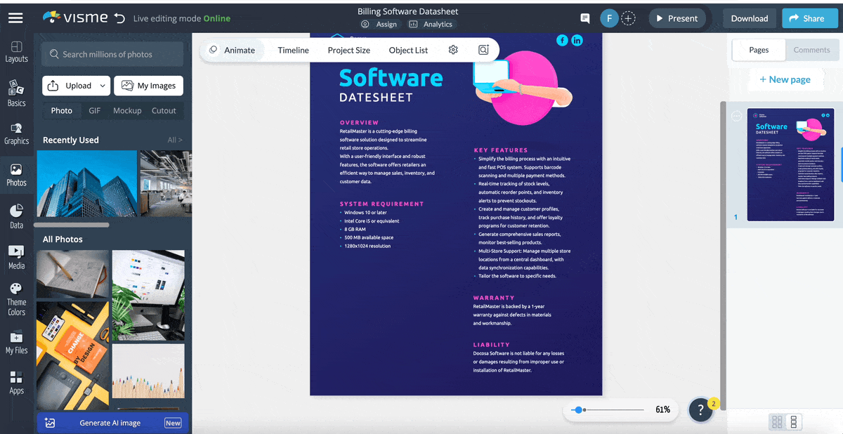a GIF of using AI image generator