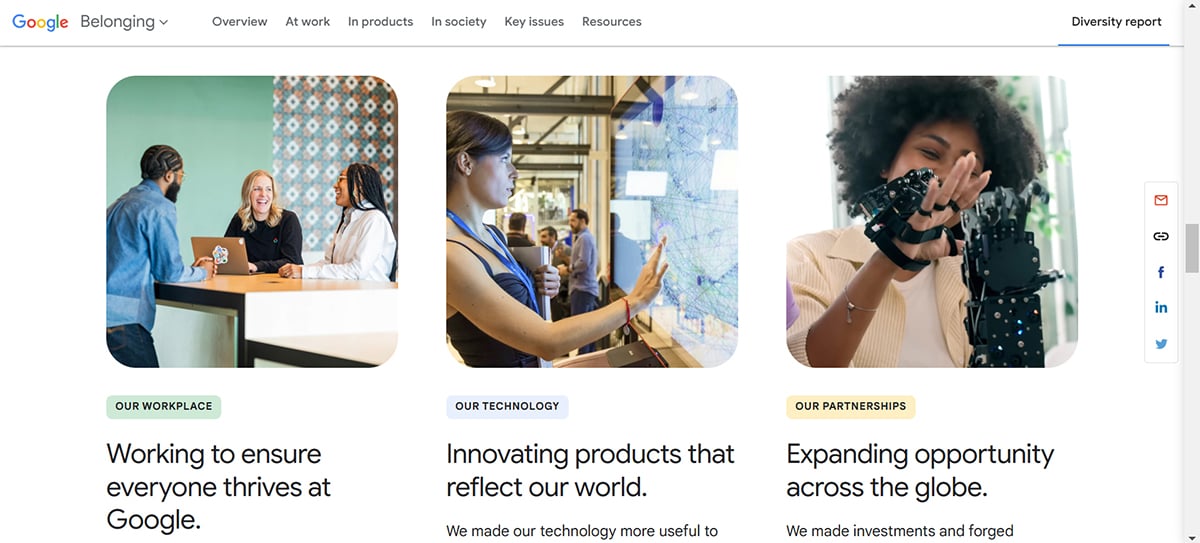 Google’s 2024 annual diversity report