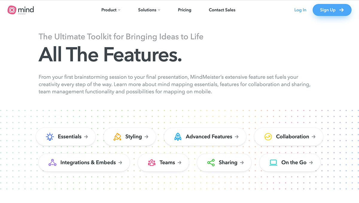 Mindmeister features