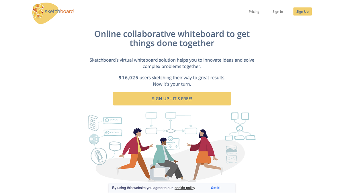 Sketchboard home page