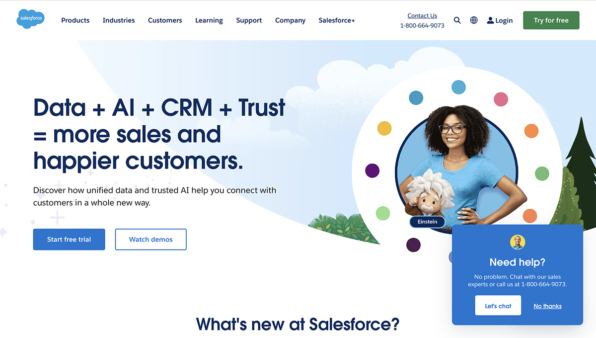 Salesforce Home page