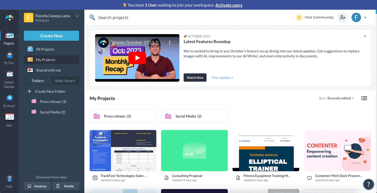 Select Premade Templates
