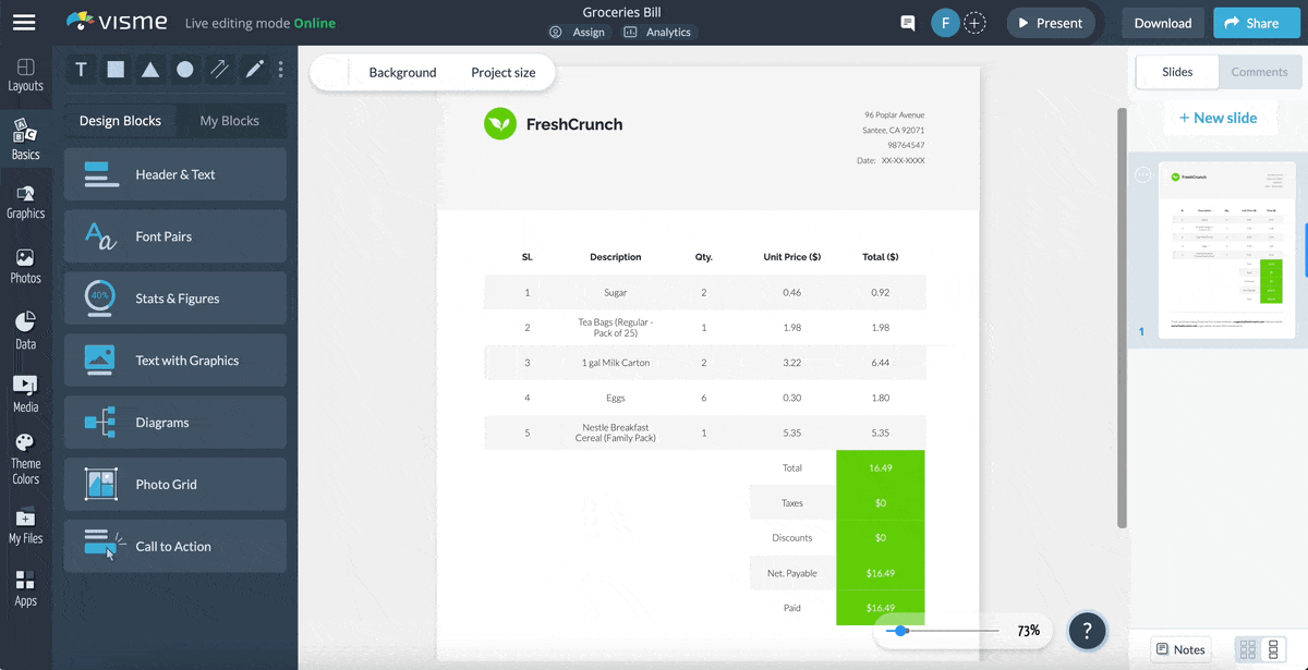 Customize Your Sales Order