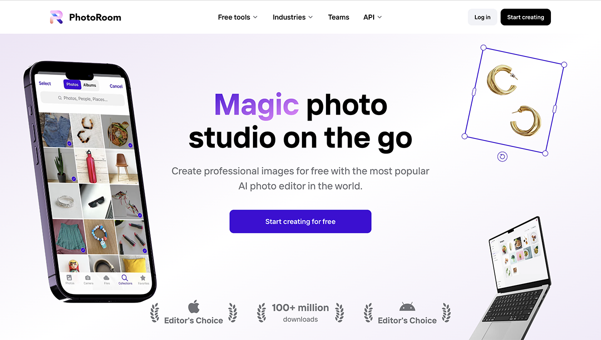 How to Remove Something From a Picture - PhotoRoom home page