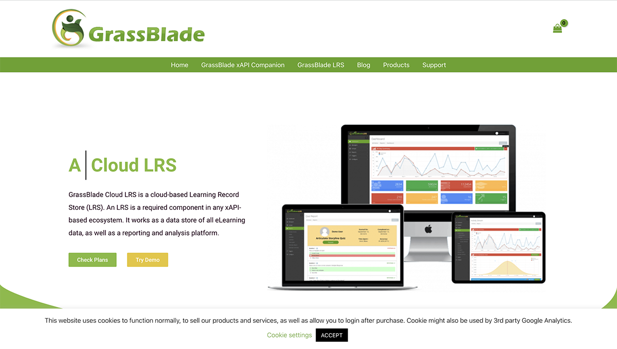 Learning Record Store Software - GrassBlade Cloud LRS