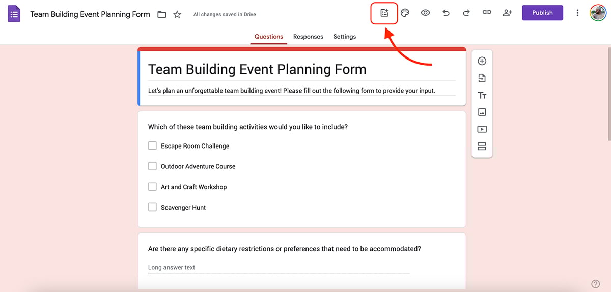Best Online Form Builders - Google Forms interface