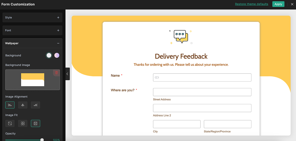 Best Online Form Builders - Zoho Forms interface