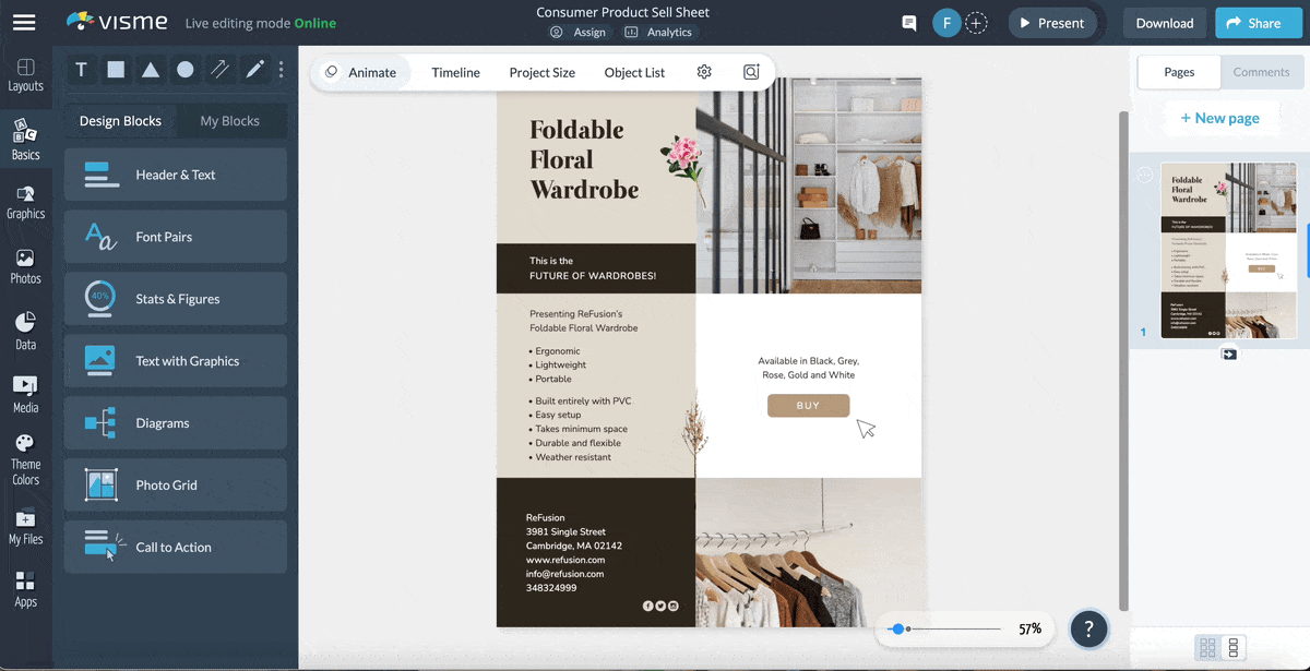 a GIF of the workflow feature.