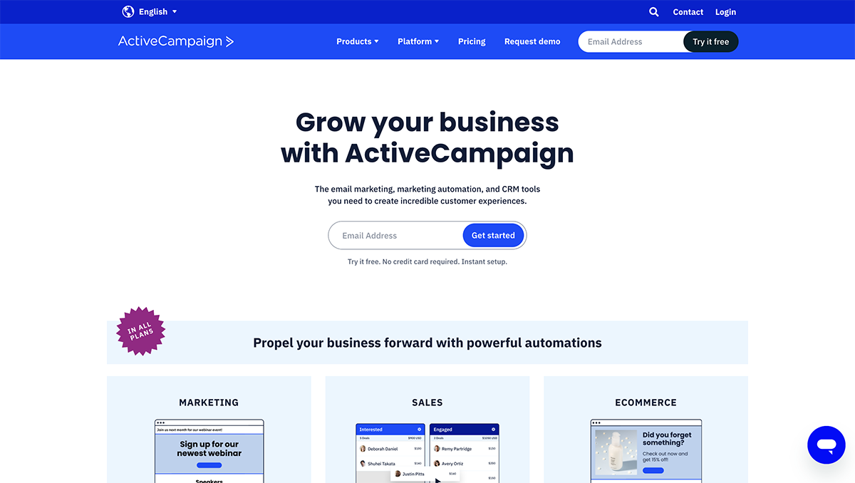 B2B Lead Generation Tools - ActiveCampaign