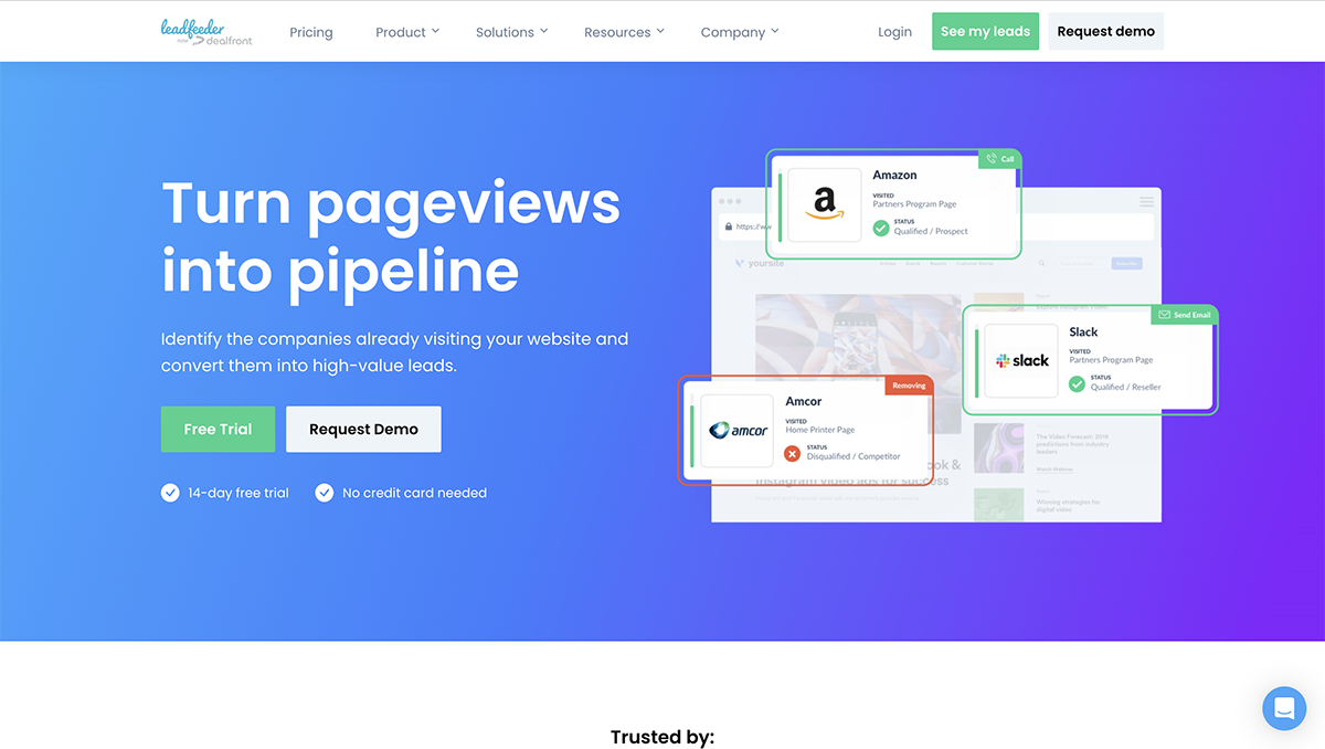 B2B Lead Generation Tools - Leadfeeder