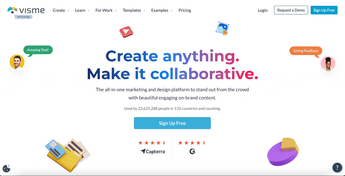 Lead Generation Landing Page - Visme