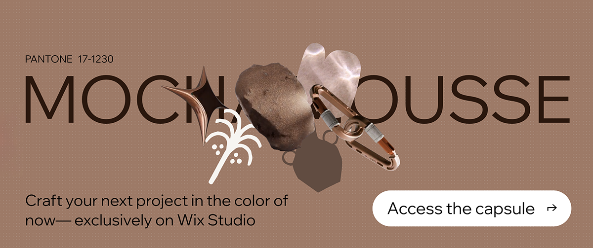 Mocha Mousse Wix Studio 2025
