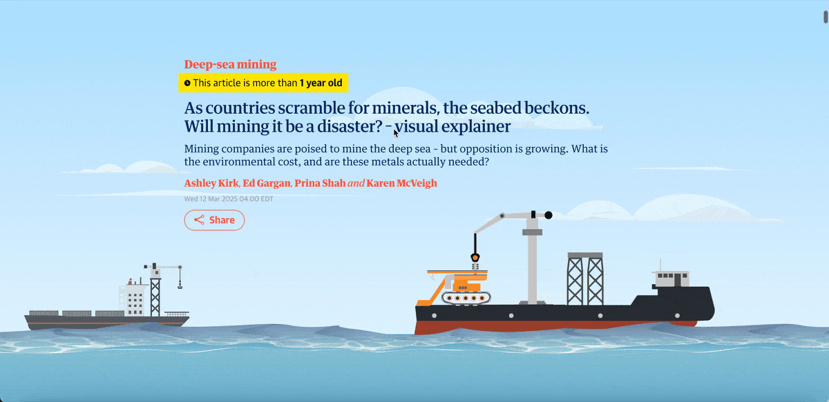 best infographic examples - Mining the Seabed
