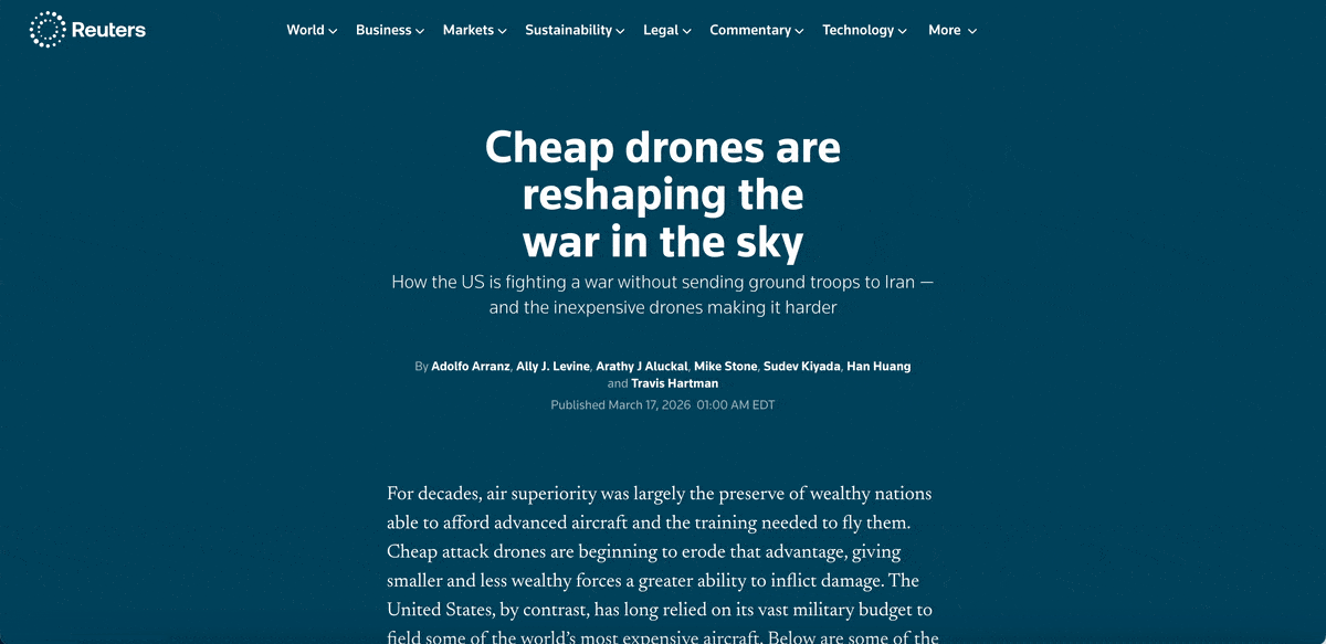 best infographic examples - Cheap Drones are Reshaping the War in the Sky