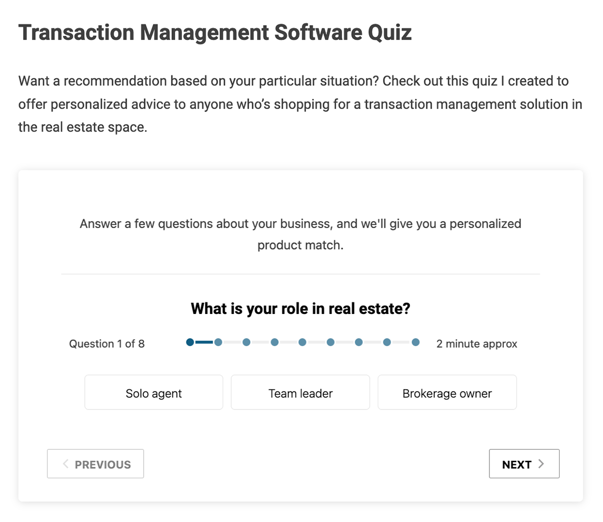 Lead nurturing - The Close: Interactive Tool