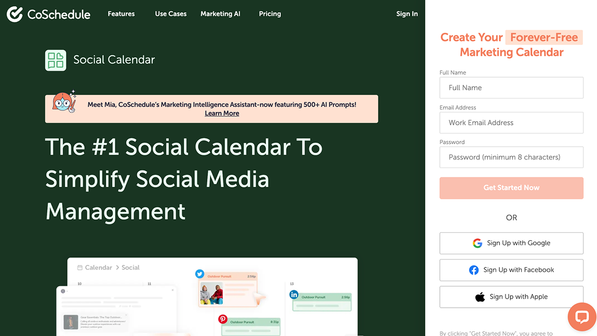 create a lead magnet - Coschedule Marketing Calendar