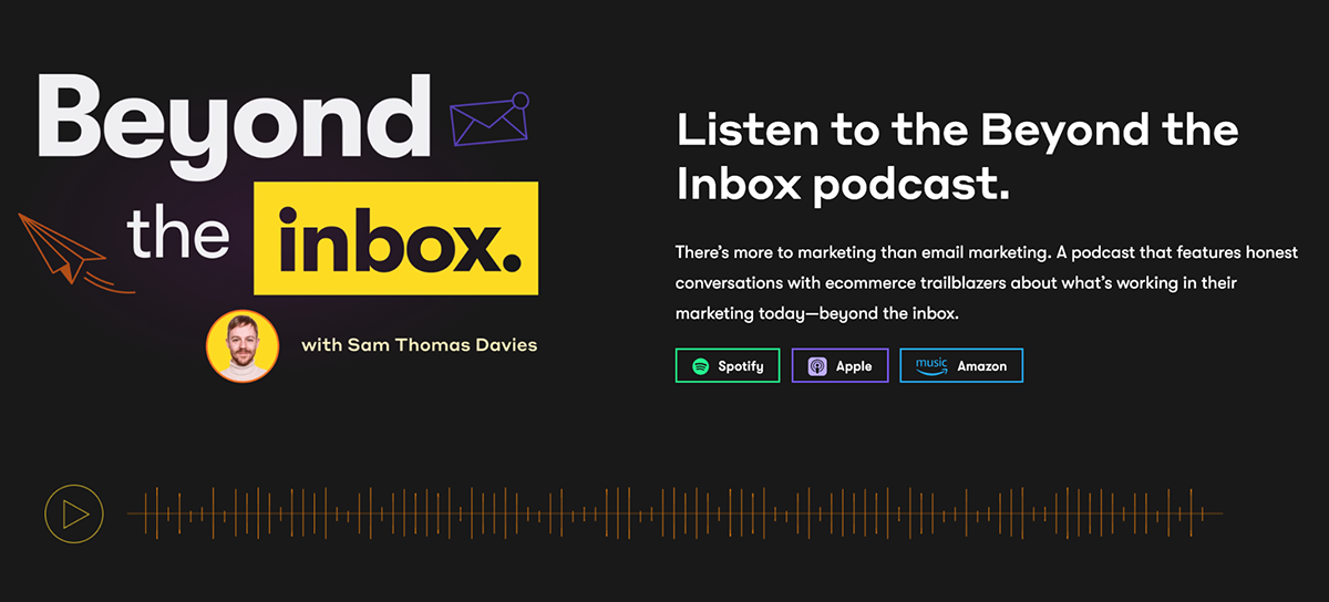 Lead nurturing examples - Drip podcast