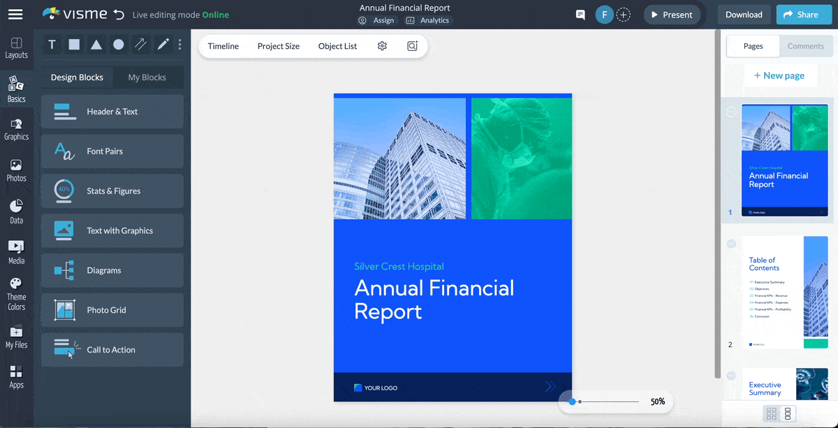 financial projection template - Customize the Template