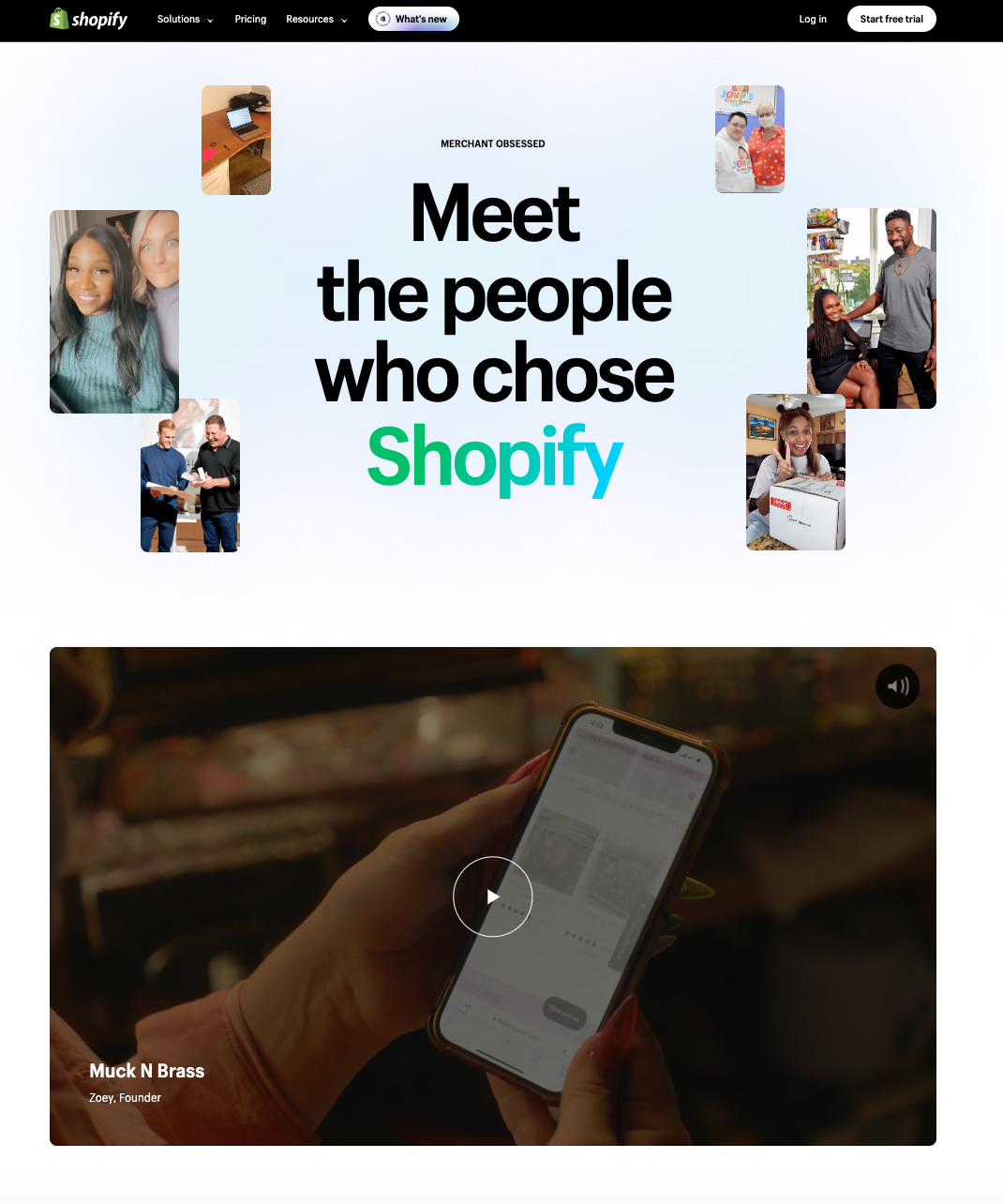 B2B lead nurturing - videos on Shopify website 