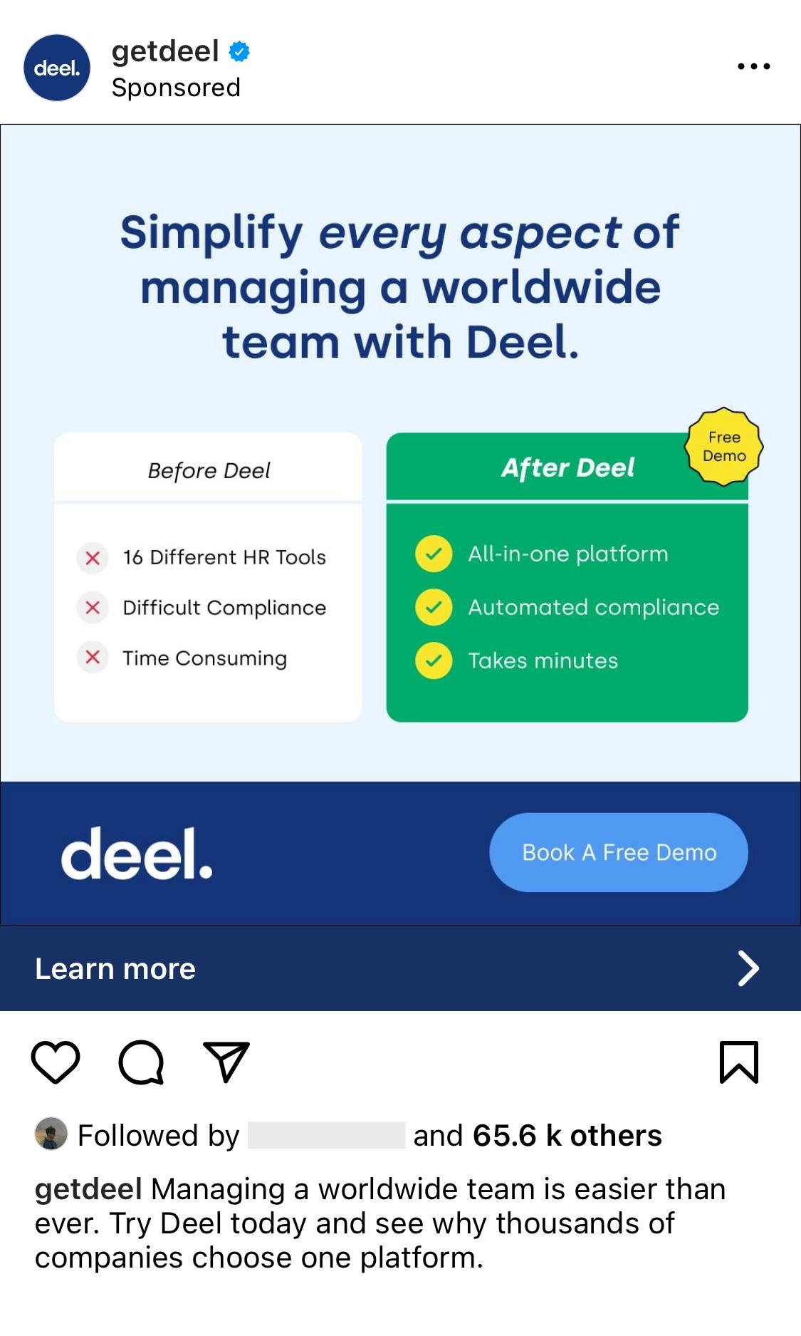 Lead nurturing - Deel: Retargeting Ad