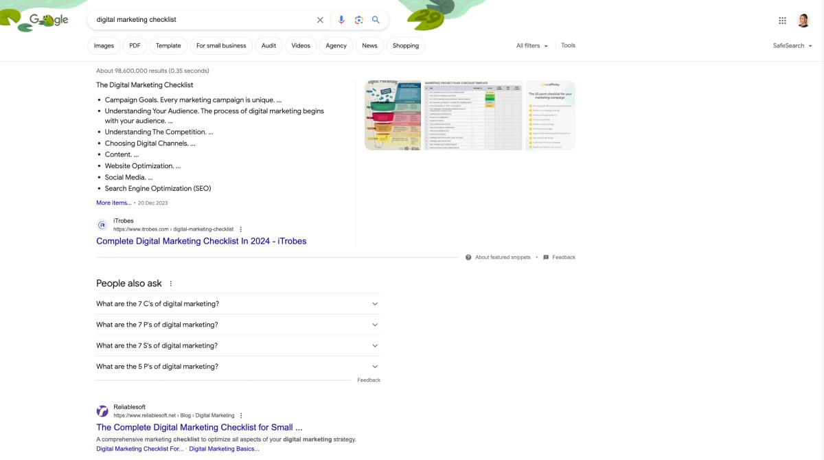 Google Search Results