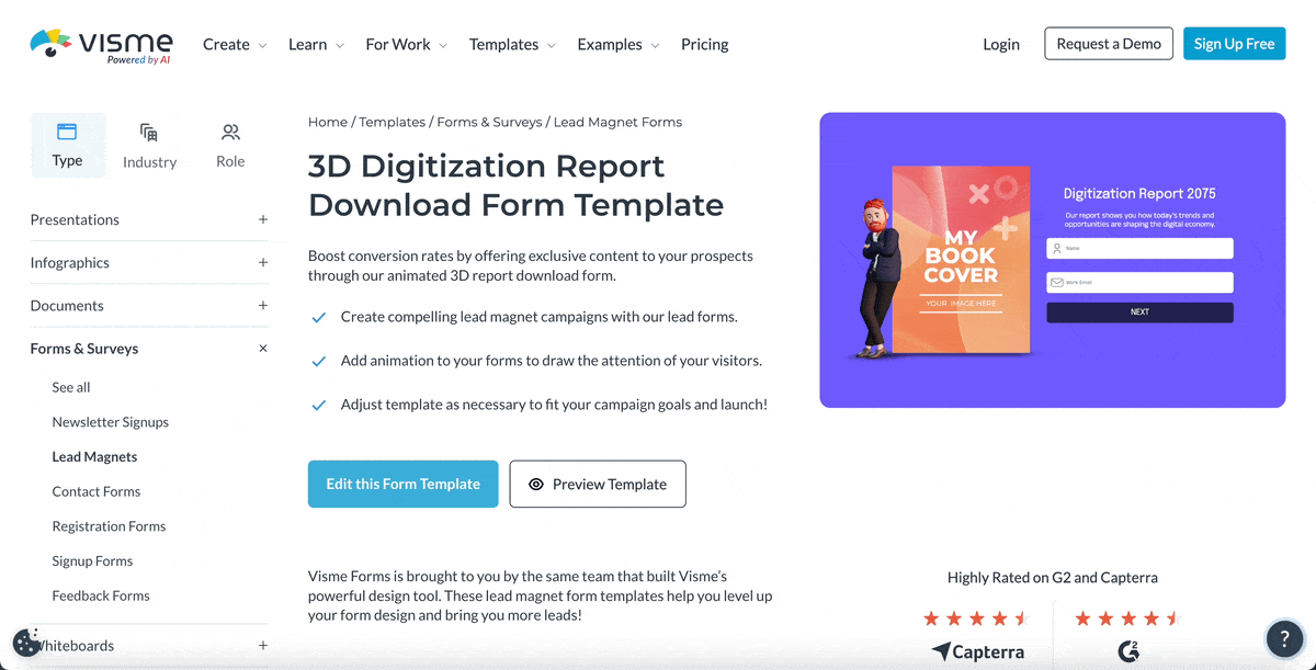 3D Digitization Report Download Form Template