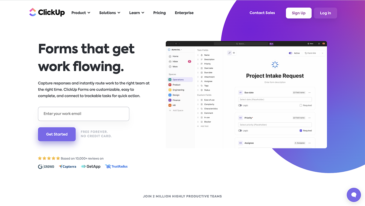 Typeform alternatives - Typeform home page